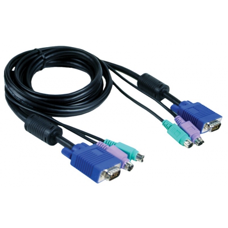 кабель для переключателя d-link dkvm-cb 1.8 м, ps/2+ps/2+vga