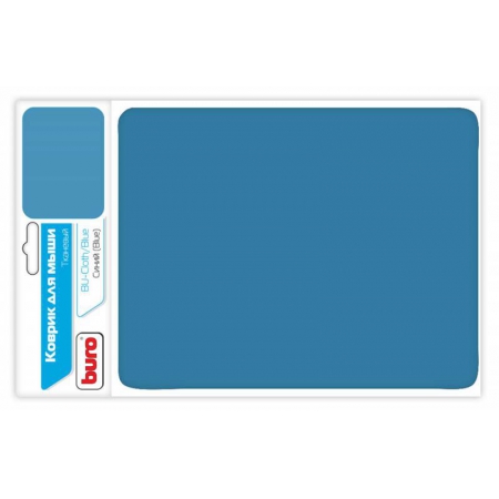 коврик для мыши buro матерчатый, 230x180x3 мм, одноцветный, синий (bu-cloth/blue)