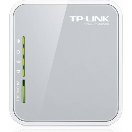 маршрутизатор tp-link tl-mr3020 802.11n/b/g 150mbps, 1x10/100 lan/wan, 1xusb 2.0 (подключение 3g/3.75g-модема), питание по usb