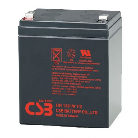 аккумулятор для ибп, 12v, 5ah hr1221 (csb)