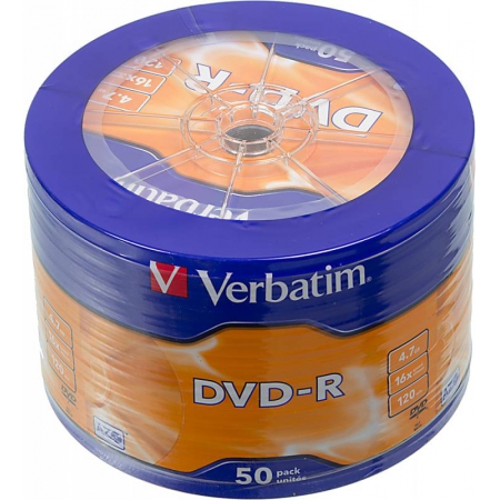диск dvd-r verbatim 4.7gb 16x cake box 50шт azo matt silver wagon wheel (43731)