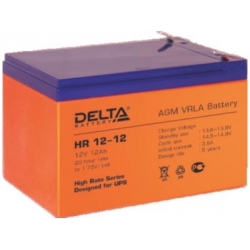 аккумулятор для ибп, 12v, 12ah hr12-12 (delta)