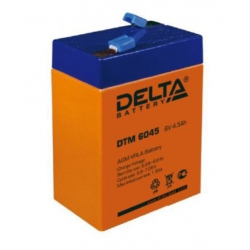 аккумулятор для ибп, 6v, 4.5ah dtm6045 (delta)