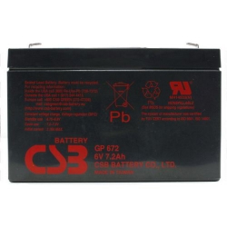 аккумулятор для ибп, 6v, 7.2ah gp672 (csb)