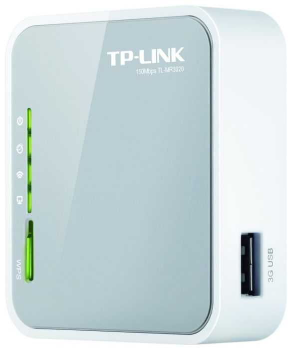 маршрутизатор tp-link tl-mr3020 802.11n/b/g 150mbps, 1x10/100 lan/wan, 1xusb 2.0 (подключение 3g/3.75g-модема), питание по usb