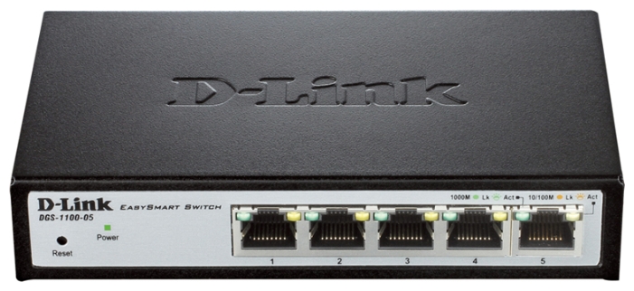 коммутатор d-link dgs-1100-05 5 10/100/1000base-t ports, 802.3x flow control support(dgs-1100-05)