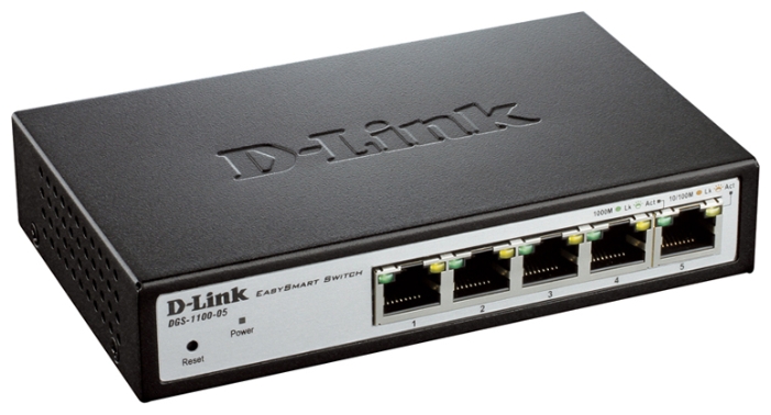 коммутатор d-link dgs-1100-05 5 10/100/1000base-t ports, 802.3x flow control support(dgs-1100-05)