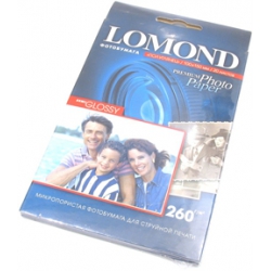 бумага lomond 10х15 260г/м2 20л полуглянцевая односторонняя премиум фото (1103302)