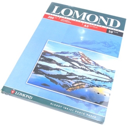 бумага lomond a3 200г/м2 50л глянцевая односторонняя фото (0102024)