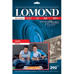 бумага lomond a4 290г/м2 20л атласная ярко-белая микропористая односторонняя фото (1108200)