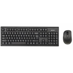 клавиатура + мышь a4-tech 7100n клав:черный мышь:черный usb беспроводная(7100n)