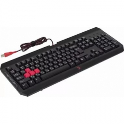 клавиатура a4-tech bloody q100 черный usb multimedia gamer led(q100 usb)