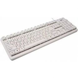 клавиатура sven standard 301 белая usb (sv-03100301uw)