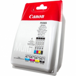 картридж canon cli-471c/m/y/bk многоцветный для canon pixma mg5740/mg6840/mg7740 (0401c004)