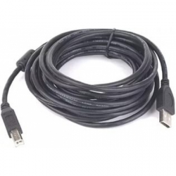 кабель usb 2.0 am/bm 3 м (пакет) экранированный, позолоченные контакты, черный (gembird ccp-usb2-ambm-10)