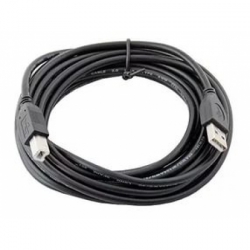 кабель usb 2.0 am/bm 4.5 м (пакет) экранированный, позолоченные контакты, черный (gembird ccp-usb2-ambm-15)