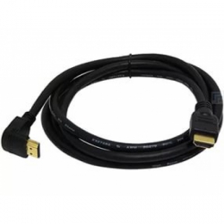 кабель hdmi (19m/19m) 3 м (пакет) v1.4, угловой разъем, экранированный, позолоченные контакты, черный (gembird cc-hdmi490-10)