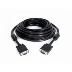 кабель vga (15m/15m) 20 м (пакет) тройное экранированние, ферритовые кольца, черный (gembird/cablexpert cc-ppvga-20m-b)