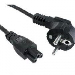 кабель питания 1.8 м для ноутбуков, евровилка с заземлением, разъем iec-320 с5, 0.75 кв. мм, макс. ток 10a, черный (gembird pc-186-ml12)