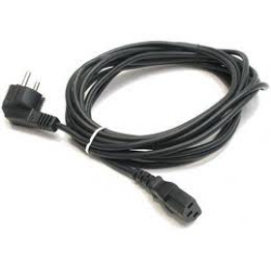 кабель питания 1.8 м удлинитель, разъемы iec-320 с13/c14, 0.75 кв. мм, макс. ток 10a, черный (gembird pc-189-vde)
