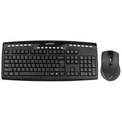 клавиатура a4tech 9200f (беспр.клав+беспр.мышь) nano usb black.