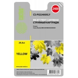 Картридж Canon PGI-2400XLY желтый для Canon MAXIFY iB4040/ МВ5040/ МВ5340 (20.4мл)(CS-PGI2400XLY) (Cactus)