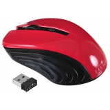 Мышь Oklick 545MW черный/красный оптическая (1600dpi) беспроводная USB (3but)(TM-5500 RED)