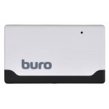 Кардридер памяти USB2.0 Buro BU-CR-2102 белый(BU-CR-2102)