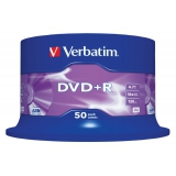 Диск DVD+R Verbatim 4.7Gb 16x Cake Box (50шт) (43550)