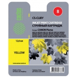 картридж canon cli-8y yellow с чипом для ip4200/5200 (cactus)