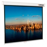экран настенный lumien master picture 115x180 см matte white fiberglass (белый корпус) черн. кайма по периметру, возможность потолочн. крепления (lmp-100131)