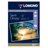 Бумага Lomond A3 265г/м2 20л полуглянцевая/полуглянцевая для струйной печати фото (1106302)