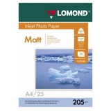 Бумага Lomond A4 205г/м2 25л матовая односторонняя фото (0102124)