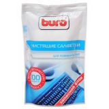 Чистящие салфетки BURO для поверхностей мягкая упаковка 100шт влажных (BU-Zsurface)