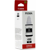 картридж canon gi-490bk для pixma g1400/2400/3400 (0663c001) пигментный черный (135мл)