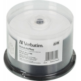 Диск DVD-R Verbatim 4.7Gb 16x Cake Box (50шт) Printable (43755)