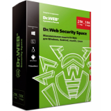 Лицензия Dr.Web Security Space КЗ на 1 ПК на 2 года, продление (LHW-BK-24M-1-B3) (электронно) [№ росреестра 282]