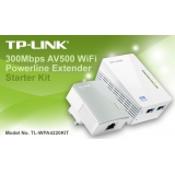 Адаптер Poweline TP-Link TL-WPA4220KIT 500Mbps, усилитель беспроводного сигнала 802.11n/b/g 300Mbps (комплект из адаптеров TL-PA4010 и TL-WPA4220)