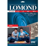 Бумага Lomond A4 290г/м2 20л атласная ярко-белая микропористая односторонняя фото (1108200)