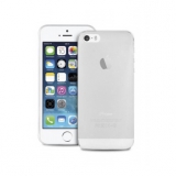 Чехол-крышка для Apple iPhone 5 (силикон, белый) (CH)