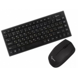Клавиатура + мышь A4TECH 3100N клав:черный мышь:черный USB беспроводная