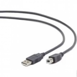 Кабель USB 2.0 AM/CM 1 м (пакет) экранированный, позолоченные контакты, черный (Gembird CCP-USB2-AMCM-1M)