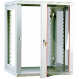 Шкаф 19" настенный 9U 600x650, дверь стекло, съемные стенки, серый (ЦМО ШРН-М-9.650)