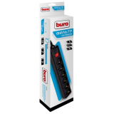 Сетевой фильтр Buro 600SH-5-B, 5 м
