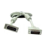 Кабель DVI-D (25M/25M) 10 м (пакет) dual link, двойное экранированние, ферритовые кольца, белый (Gembird CC-DVI2-10M)