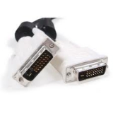Кабель DVI-D (25M/25M) 3 м (пакет) dual link, двойное экранированние, ферритовые кольца, белый (Gembird CC-DVI2-10)
