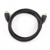 Кабель HDMI (19M/19M) 1 м (пакет) v2.0, экранированный, позолоченные контакты, черный (Gembird CC-HDMI4-1M)