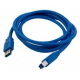 Кабель USB 3.0 AM/BM 1.8 м (пакет) экранированный, позолоченные контакты, синий (Gembird CCP-USB3-AMBM-6)