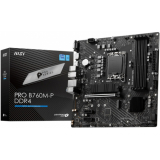 Материнская плата MSI PRO B760M-P DDR4 (RTL) S-1700 B760 4xDDR4 PCI-E x16/2xPCI-E x1 4xSATA III/RAID 0,1,5,10/2xM.2 2xPS/2/D-sub/HDMI/DP/4xUSB 2.0/1xUSB 3.2G1/1xType-C/GLAN/3 audio jacks mATX