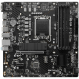 Материнская плата MSI PRO B760M-P DDR4 (RTL) S-1700 B760 4xDDR4 PCI-E x16/2xPCI-E x1 4xSATA III/RAID 0,1,5,10/2xM.2 2xPS/2/D-sub/HDMI/DP/4xUSB 2.0/1xUSB 3.2G1/1xType-C/GLAN/3 audio jacks mATX